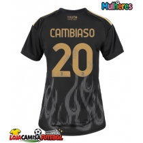 Camisa de Futebol Juventus Andrea Cambiaso #20 Equipamento Alternativo Mulheres 2026-27 Manga Curta
